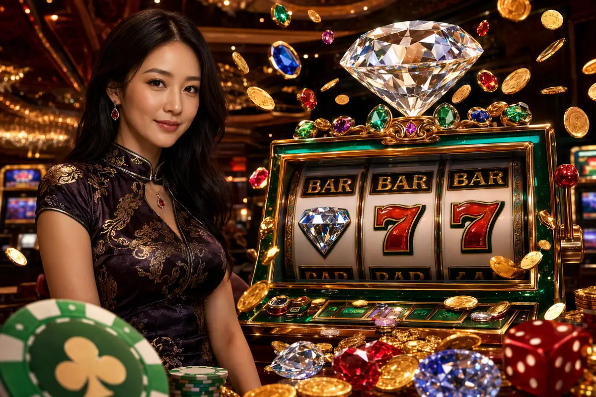 burma89 Live Dealer ကစားသမားနှင့် Baccarat Table
